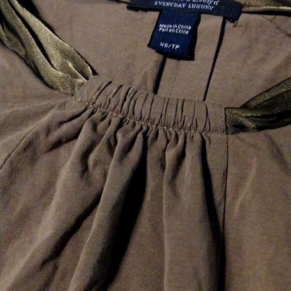 Crabtree & Evelyn Everyday Luxury Women's Size XS Solid Brown Tank Top - Picture 4 of 10